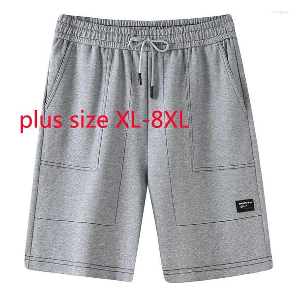 Männer Shorts Ankunft Mode Super Große Sommer Männer Gestrickte Casual Elastische Taille Lose Plus Größe XL 2XL 3XL 4XL 5XL 6XL 7XL 8XL