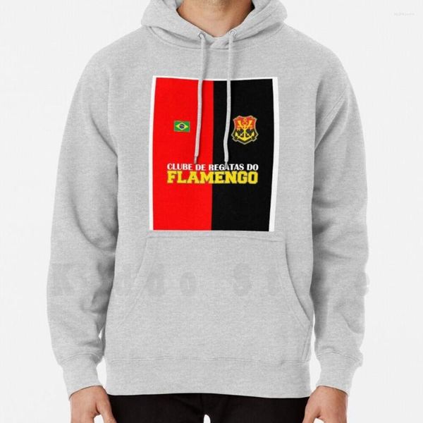 Erkek Hoodies Clune de Regatas Do Flamengo Uzun Kollu Flaman Siyah Kırmızı Flamenko Bluz