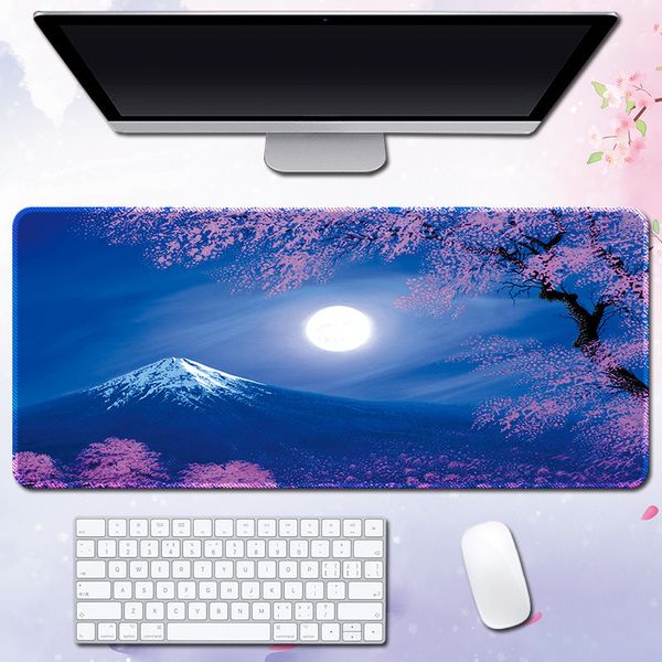 Projektoren Great Wave Art Großes Mauspad aus Naturkautschuk PC Computer Gaming Mousepad Schreibtischunterlage Rastkante für CS 230714