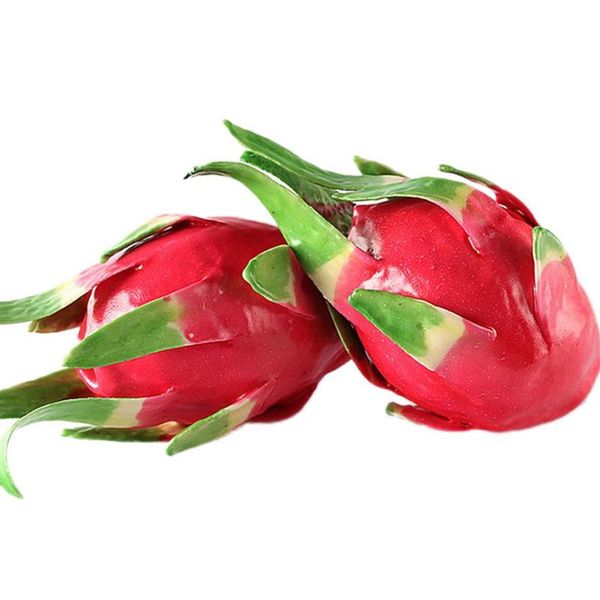 Decorazione per feste Simulazione Dragon Fruit Modello Resina tropicale Puntelli finti Accessori per la cucina domestica artificiale Giocattoli per bambini258I