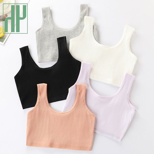 Canotta HH Reggiseno per ragazze Reggiseni comfort in cotone per bambini Neonata Tinta unita Top Bambino Intimo casual per abbigliamento Adolescenti Sport 230714