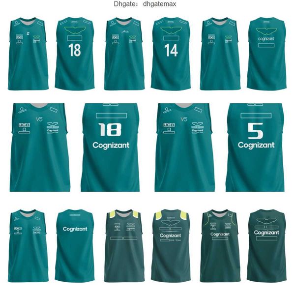 Magliette AstonMartins 2023 Nuovi fan della personalità della squadra F1 T-shirt a maniche corte F1 abbigliamento senza maniche personalizzato ufficiale lo stesso modello può essere aumentato di dimensioni