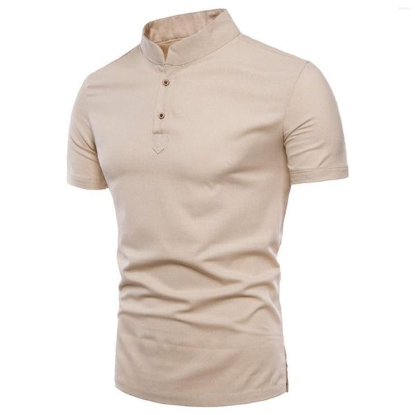 Camiseta masculina feminina túnica longa masculina europeia e americana gola alta cor lisa masculina lisa alta grande