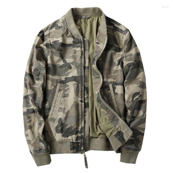 Jaquetas masculinas outono inverno retrô algodão camuflagem sólida moda grossa slim fit jaqueta esportiva uniforme de beisebol roupas masculinas