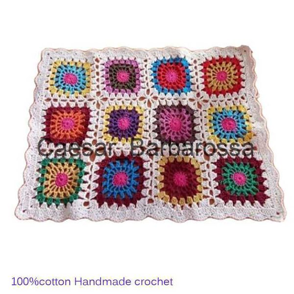 Mats Pads Cotone colorato fai da te tovaglietta sottobicchiere fiore di Natale tovaglietta tovaglietta panno uncinetto centrino matrimonio pad accessori cucina x0715