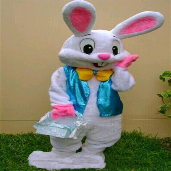 2018 Factory COSTUME MASCOTTE PROFESSIONALE DEL CONIGLIETTO DI PASQUA Bugs Rabbit Hare Adult Fancy Dress Cartoon Suit290j