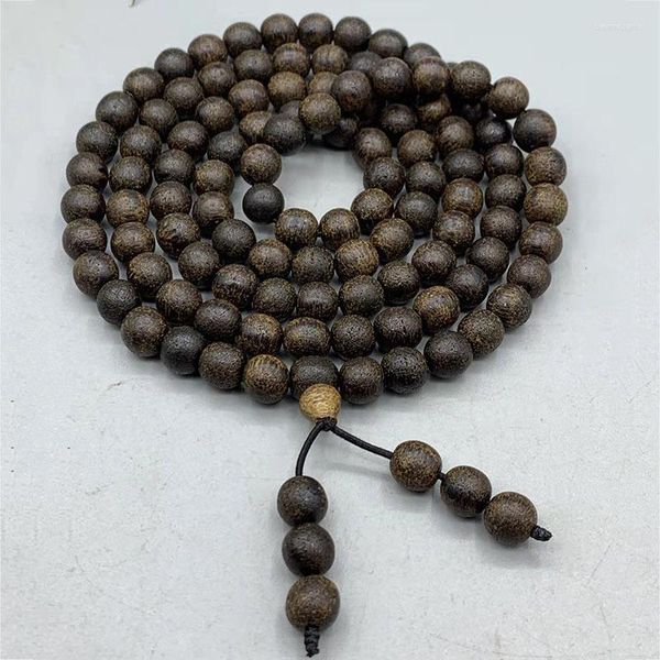 Strand Men Agarwood Aloés Hand String 8mm Buddha Beads Medicated Incenso Pendant Ornaments Wood Wenplay Gift Colar Chinese