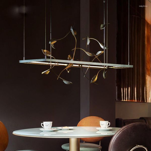 Pendelleuchten Nordic Creative Bar Kronleuchter Designer Einfaches Restaurant Licht Luxus Modellraum Kundenspezifische technische Lichter