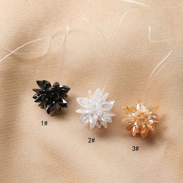 Baumelnde Ohrringe, 4 Stück, Kristall, Blume, Schneeflocke, lang, für Damen, Persönlichkeit, einfacher Charme, DIY-Schmuck, Zubehör, Material