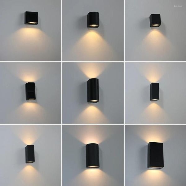 Lampada da parete moderna a LED per esterni impermeabile su e giù per illuminazione domestica