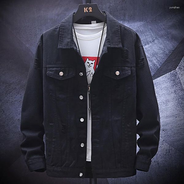 Männer Jacken Denim Jacke 2023 Frühling Herbst Koreanische Hübsche Teenager Student Casual Lose Mantel