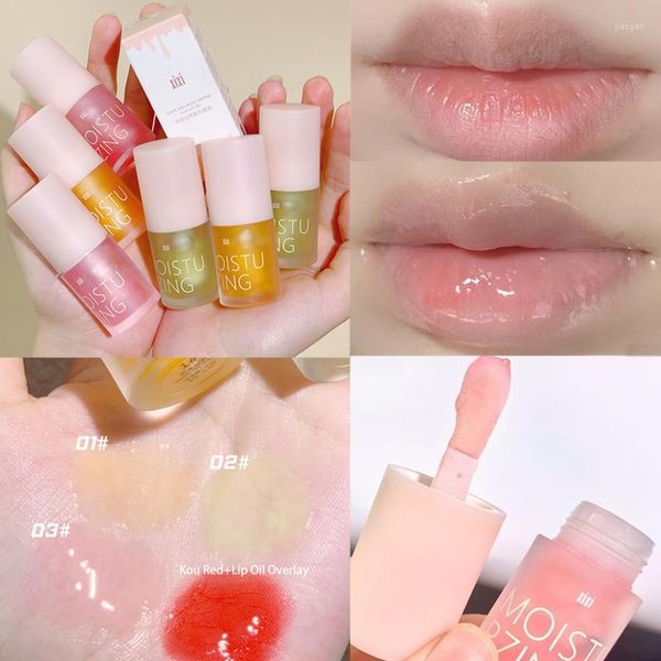 Lipgloss, Gelee, klares Öl, feuchtigkeitsspendend, feuchtigkeitsspendend, für Lippenstift, Make-up, Wasser, Licht, Kristall, prall, für Frauen, Lippenpflege