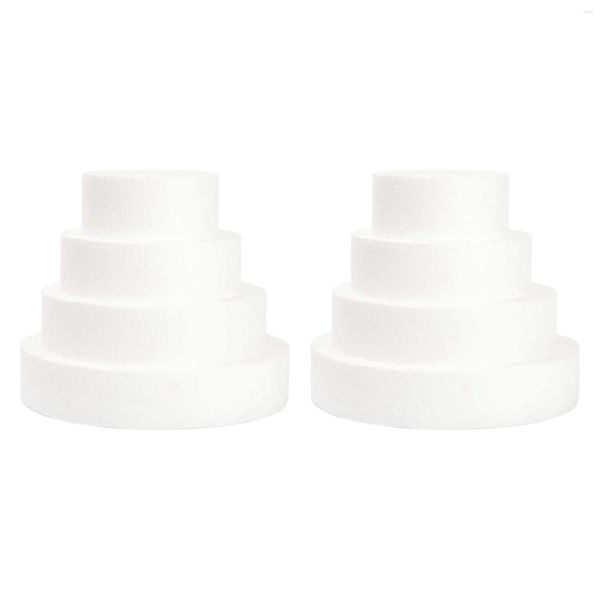 Bakeware Tools 8 Pack Foam Cake Dummy para decoração e exibição de casamento Modelagem