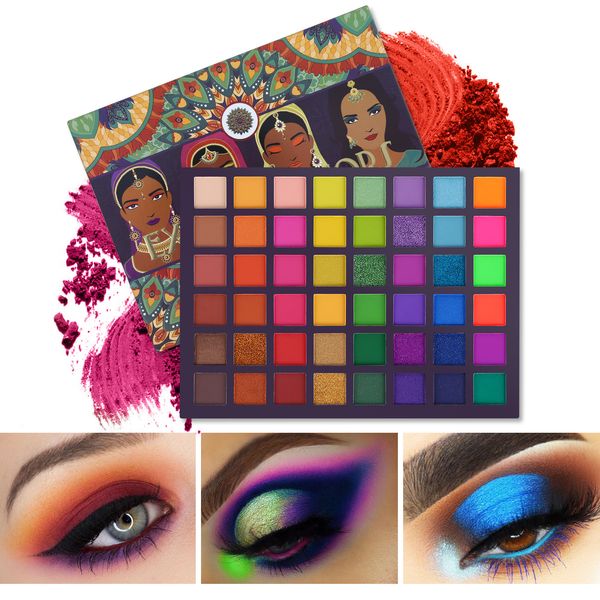 Lidschatten UCANBE 48-114 Farben Exotische Geschmacksrichtungen Lidschattenpalette Gepresster Glitzer Schimmer Matt Lidschatten Neon Metallic Make-up Kosmetik 230715