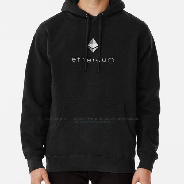 Herren Hoodies Ethereum Logo Hoodie Pullover 6xl Baumwolle Krypto Vertrag Btc Internet Geld Währung Kryptowährung Münze