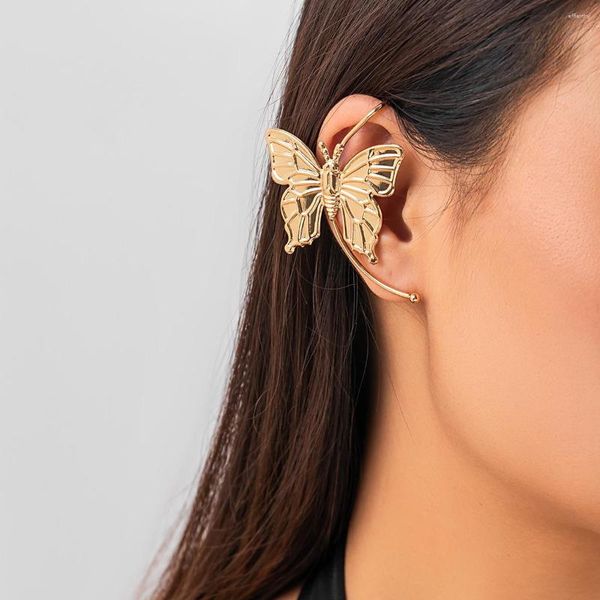 Rücken Ohrringe S3728 Modeschmuck Einzelstück Ohrclip Für Frauen Schmetterling Ohne Loch Ohren Hängen Knochen Manschette