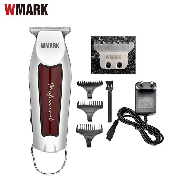 Aparador wmark ng310 aparador de cabelo sem fio profissional para homens aparador elétrico detalhe barba corte cabelo hine borda contornos