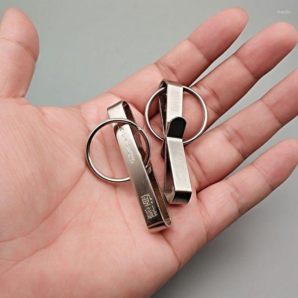 Portachiavi Utile Portachiavi 6 Pz Portachiavi per auto Porta clip da cintura in acciaio inossidabile Portachiavi automatico Regali per collega Amico