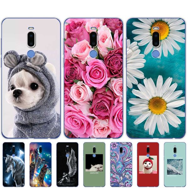 Per Meizu Note 8 Custodia 5.99 pollici Silicon Soft TPU Back Cover Note8 Phone Protettivo Coque Bumper Painting Fashion