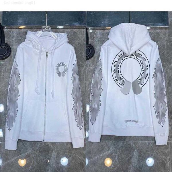 Designer Mens Hoodies Chrome Inverno Felpa con cappuccio Heart CHE CHE MANSEVE LONTA CAPPEGNO SCONDA CHEODY DONNA CHIFICATO CHIRCHI HIP HOP CHIES