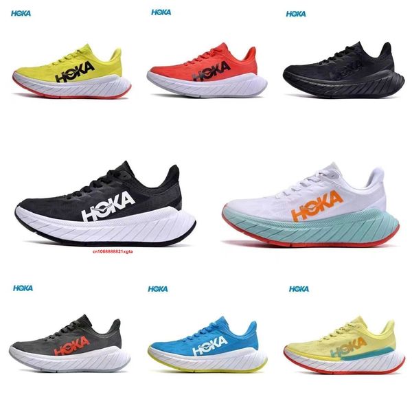 HOKA Carbon X2 Uomo Donna Scarpe da Corsa su Strada Unisex Mesh Traspirante da Jogging Sneakers Leggere Scarpe da Tennis Casual