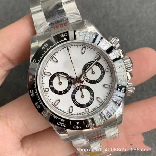 8A Quality R olax orologi negozio online Panda orologio meccanico completamente automatico cerchio di precisione in acciaio ceramica luminoso nastro fibbia originale b Con confezione regalo