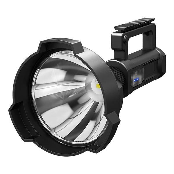 Super brilhante 30000LM LED recarregável XHP70 2 holofote de cabeça grande lanterna portátil luz de trabalho holofote Floodling 40W tocha La2733