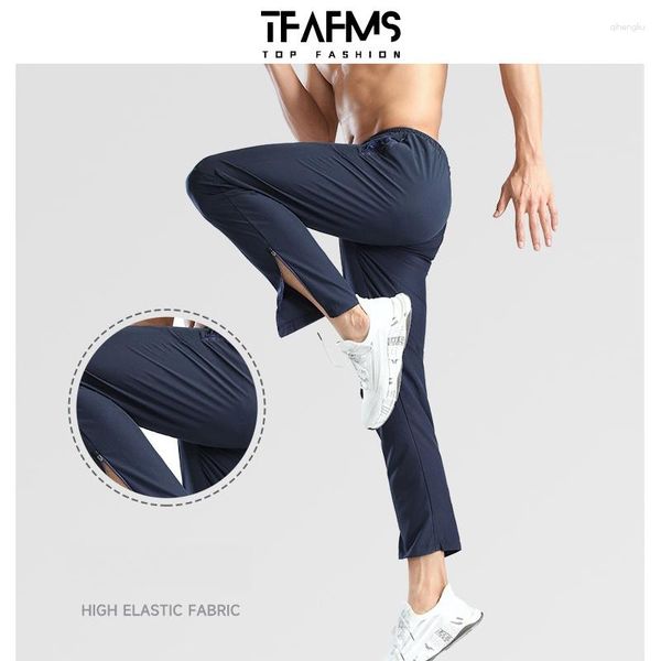 Pantaloni da uomo Pantaloni da jogging traspiranti da uomo Calcio Pantaloni da allenamento per basket Estate Quick Dry Elastic Running Fitness Palestra Allenamento Pantaloni sportivi