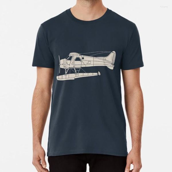 Erkek Tişörtleri De Havilland Kanada (DHC - 2) Beaver T -Shirt Havacılık Uçan Bush Arktik Moda Yüksek Kaliteli Baskı Tişört