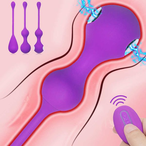 Vibratori Scossa elettrica Vaginale Kegel Balls Ben Wa Geisha Giocattoli cinesi del sesso per le donne Vagina senza fili Stringere l'attrezzo ginnico 230627