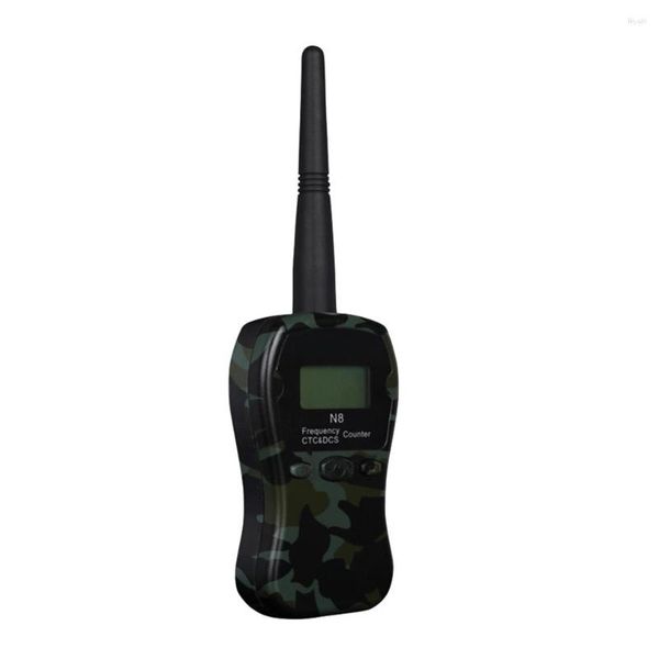 Walkie Talkie N8 Handheld Medidor de Frequência Contador Testador Analisar Dispositivo Interfone Tom Analógico Digital