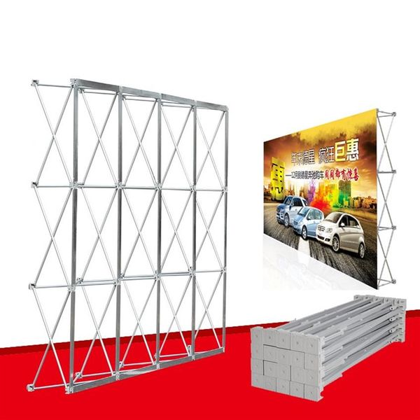 Alüminyum çiçek duvarı katlama standı Düğün zeminleri için düz afiş sergisi ekran standı ticaret reklamı show244h