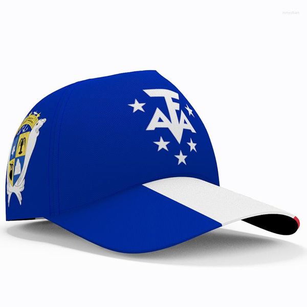 Top Caps Fransız Güney Bölgesi Beyzbol Ücretsiz Özel İsim Takım Logo Şapkası ATF Ülke Seyahat Bölgesi Nation Flag Headgear