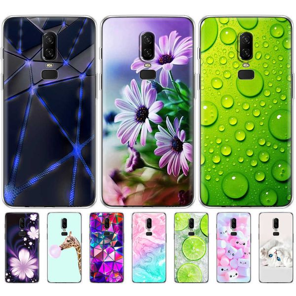 Capa para celular One Plus6 TPU Silicone Protective Cover Plus 6 Back 360 Complete Protection Revestimento transparente