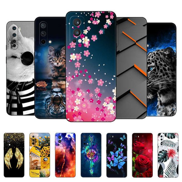 Per OnePlus Nord Case 2 5G Cover posteriore per telefono Custodia in TPU nera con paraurti in silicone CE One Plus