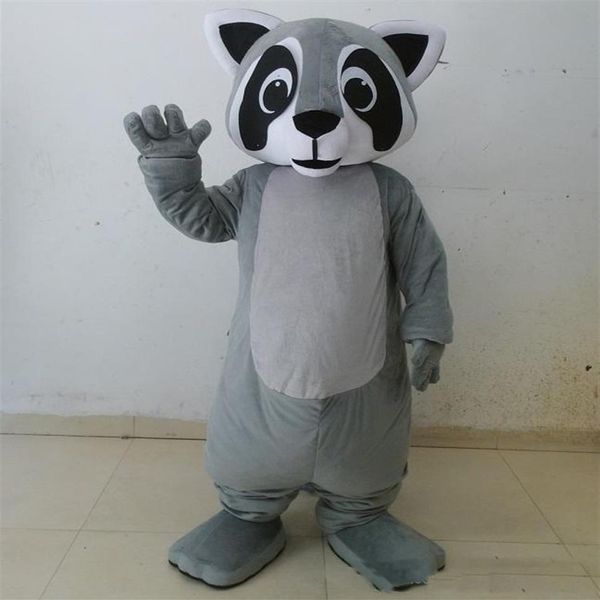 2018 Hochwertiges graues Waschbär-Maskottchen-Waschbär-Kostüm für Erwachsene zum Tragen für 200 A