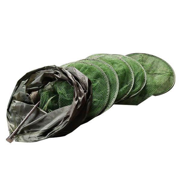 Acessórios de pesca Rede de pesca dobrável Armadilha de peixe colada de secagem rápida Live1.1M/1.5M/2M/2.5M/3M Gaiola de pesca Cesta Redes de imersão Camarão Carpa Ferramenta de pesca 230715