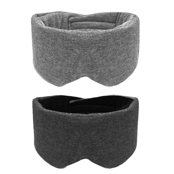 Maschere per dormire Uomo Donna Cotone Blackout Maschera per gli occhi Copertura per visiera oversize Traspirante Pisolino regolabile Viaggio Sleeping Blinder Blindfold 28ED 230715