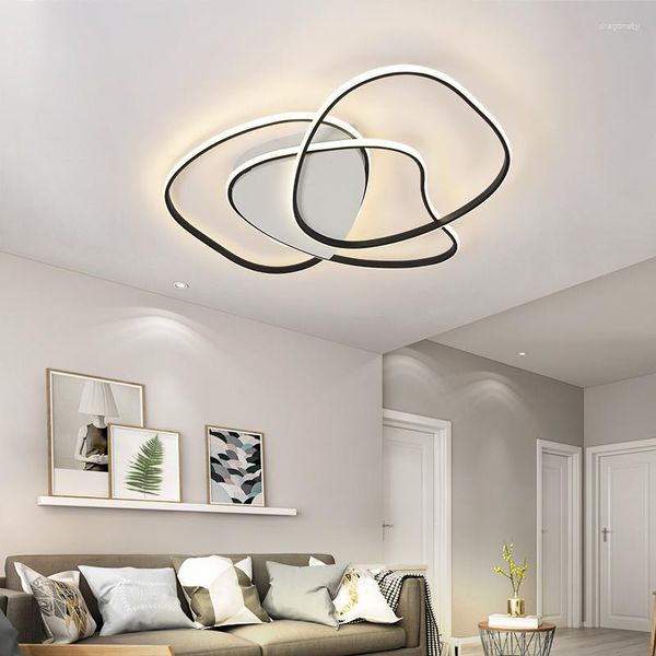 Luzes de teto Moderna Luz LED Ultra Fina Lâmpada Luminária Montagem em Superfície Sala de Estar Quarto Decoração de Casa Varanda Controle Remoto