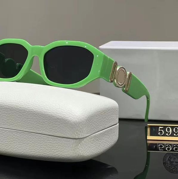 A112 sic Vollrahmen für Herren und Damen, schöne Designer-Sonnenbrille, Biggie-Sonnenbrille, Damen-Modebrille, Hip-Hop-Brille, grün, mit Box