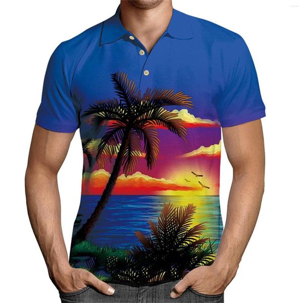 Camicie casual da uomo a maniche corte Active Top Button Slim Fit Basic Men T Graphic Tees Shirt per la moda