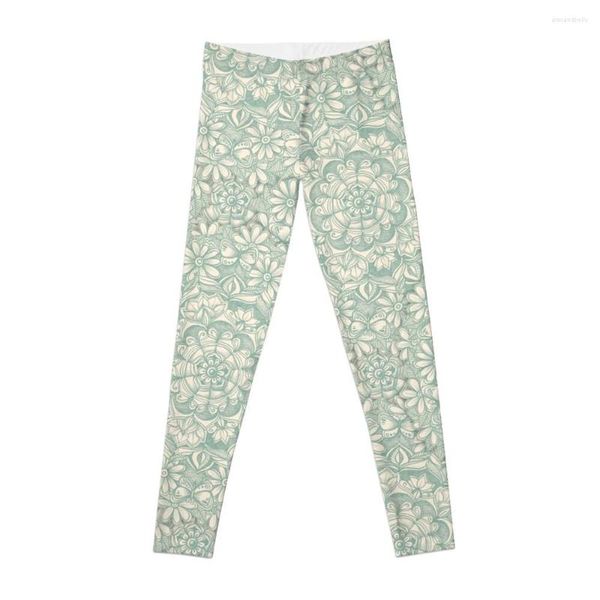 Active Pants Medaglione Con Farfalle Daisy Chains Leggings Donna