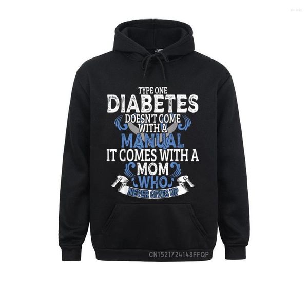 Felpe con cappuccio da uomo Diabete di tipo 1 T1D Diabetic Awareness Donna Kid Girls Pullover Gift Uomo Geek Abbigliamento Retro Felpe a manica lunga