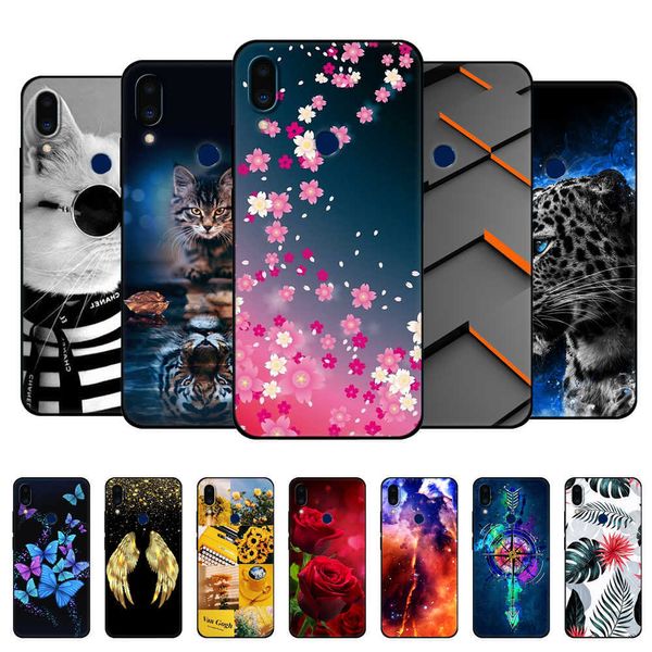 Capa de telefone traseira para Meizu Note 9 de 6,2 polegadas Note9 Fundas Silicon Soft Protective Coque Bumper Black Tpu Case