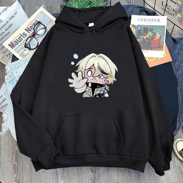 Herren Hoodies Anime Honkai Star Rail Niedliches Manga Sweatshirt Weiche Männer/Frauen Kleidung Langarm Mode Kawaii Cartoon Hoody Streetwear