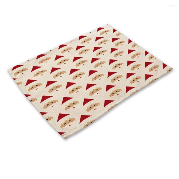 Table Runner Antler Antler Christmas Tree Pochemat Linenna in cotone Table Isolamento Pad mappeti da pranzo Coasters Accessori per cucina Dropship