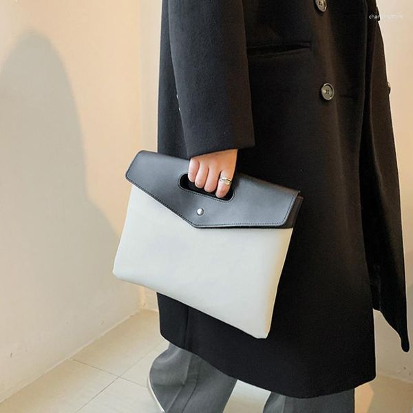 Bolsas de cintura embream bolsa feminina estampada coreana com uma bolsa de pasta para bolsa de comprimido de envelope plana de bolsas grandes de bolsas