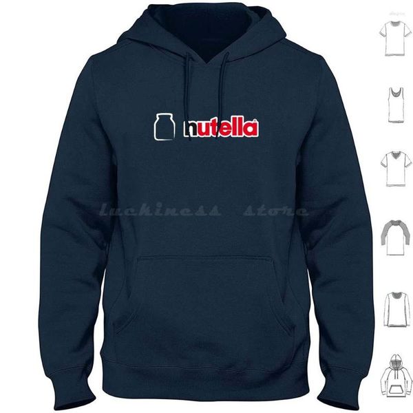 Мужские толстовка шеста n-u-t-e-l-l-a 876 Hoodie Cotton Logop Long Elcep