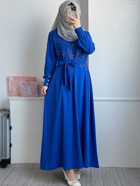 Roupas étnicas 2023 Eid Muslim Prayer Dress Women Diamond Abaya Elegant Maxi Long Party Dresses Robe Islam Dubai Abayas Marrocos Caftan