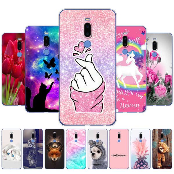 Para Meizu X8 Case Silicon Soft TPU Back Phone Cover For X 8 MeizuX8 Full 360 Protective Coque Bumper Clear Painting Fundas